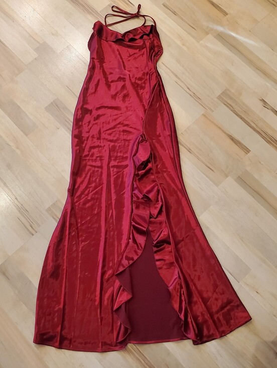 Dolls Kill Dresses & Skirts - NWT Widow x Dolls Kill Envy Appeal Red Satin Maxi Dress Size XS
